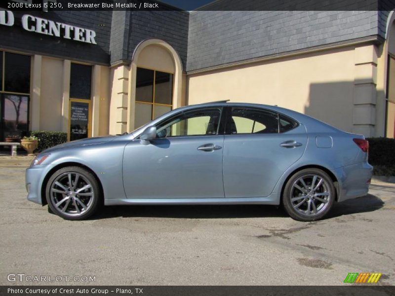 Breakwater Blue Metallic / Black 2008 Lexus IS 250