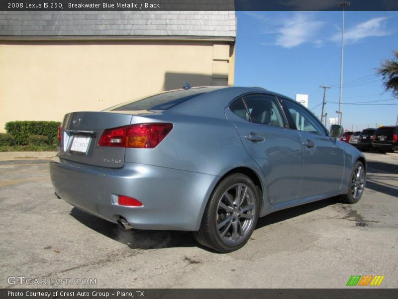 Breakwater Blue Metallic / Black 2008 Lexus IS 250