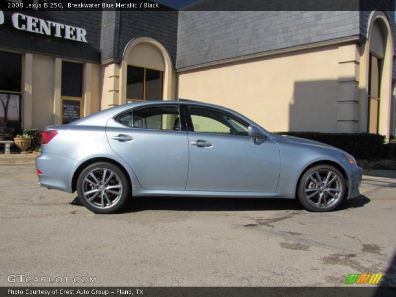 Breakwater Blue Metallic / Black 2008 Lexus IS 250