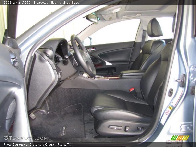 Breakwater Blue Metallic / Black 2008 Lexus IS 250