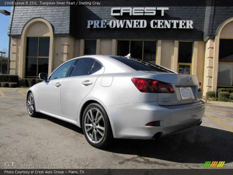 Tungsten Silver Pearl / Sterling Gray 2008 Lexus IS 250