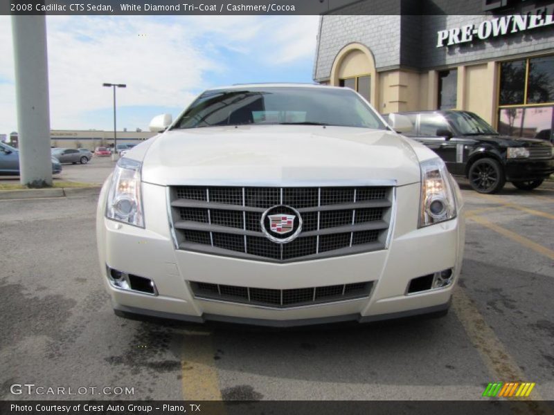 White Diamond Tri-Coat / Cashmere/Cocoa 2008 Cadillac CTS Sedan