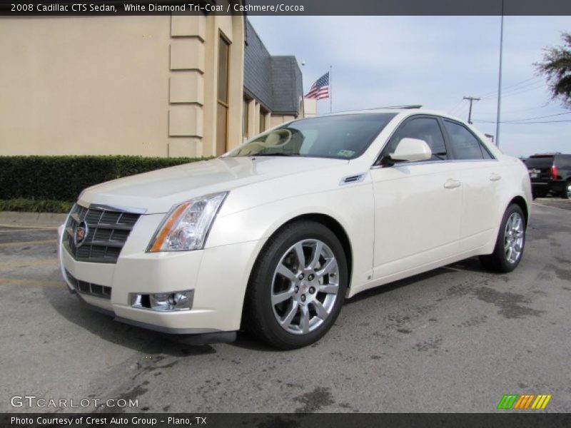 White Diamond Tri-Coat / Cashmere/Cocoa 2008 Cadillac CTS Sedan