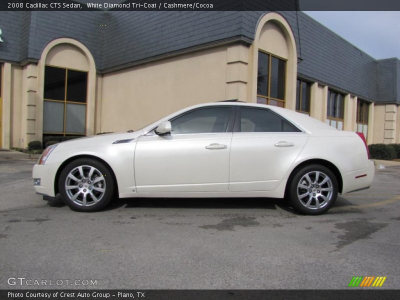 White Diamond Tri-Coat / Cashmere/Cocoa 2008 Cadillac CTS Sedan