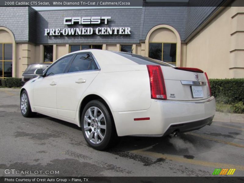 White Diamond Tri-Coat / Cashmere/Cocoa 2008 Cadillac CTS Sedan