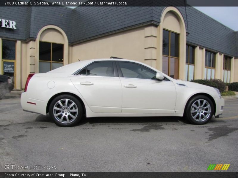 White Diamond Tri-Coat / Cashmere/Cocoa 2008 Cadillac CTS Sedan