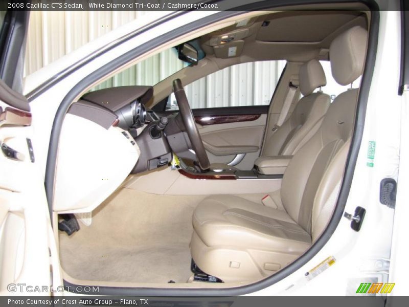 White Diamond Tri-Coat / Cashmere/Cocoa 2008 Cadillac CTS Sedan