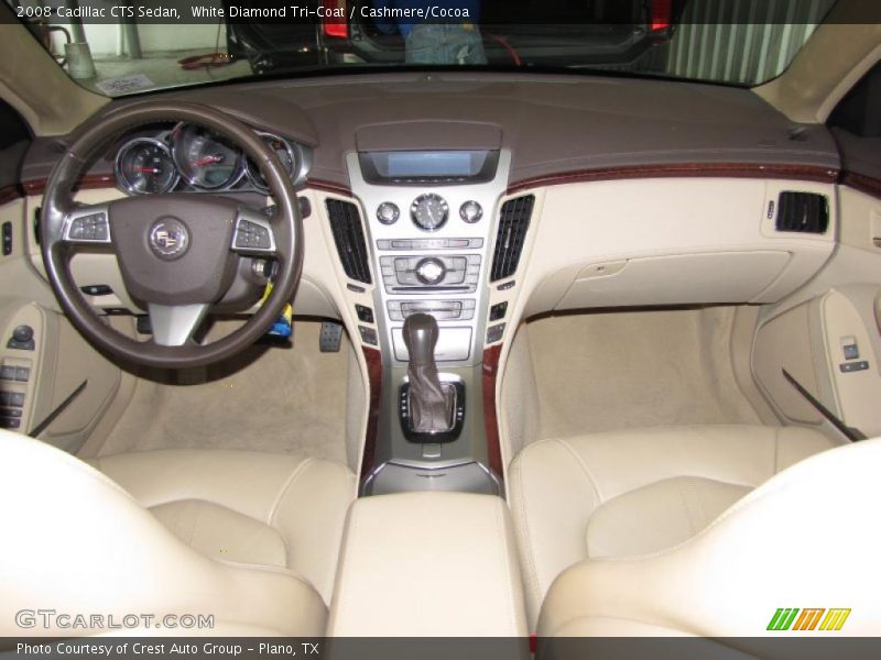 White Diamond Tri-Coat / Cashmere/Cocoa 2008 Cadillac CTS Sedan