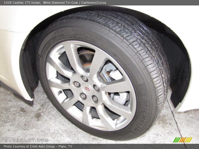 White Diamond Tri-Coat / Cashmere/Cocoa 2008 Cadillac CTS Sedan