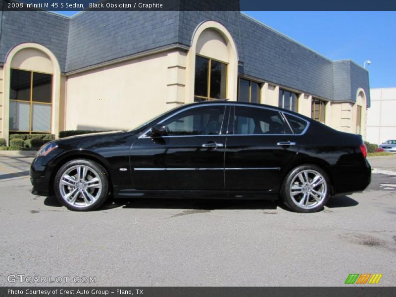 Black Obsidian / Graphite 2008 Infiniti M 45 S Sedan
