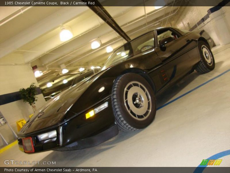 Black / Carmine Red 1985 Chevrolet Corvette Coupe