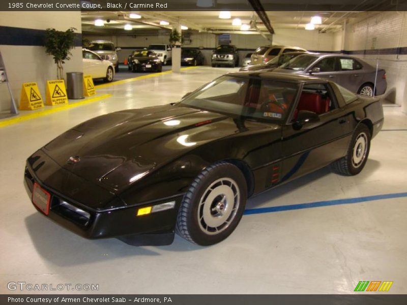 Black / Carmine Red 1985 Chevrolet Corvette Coupe