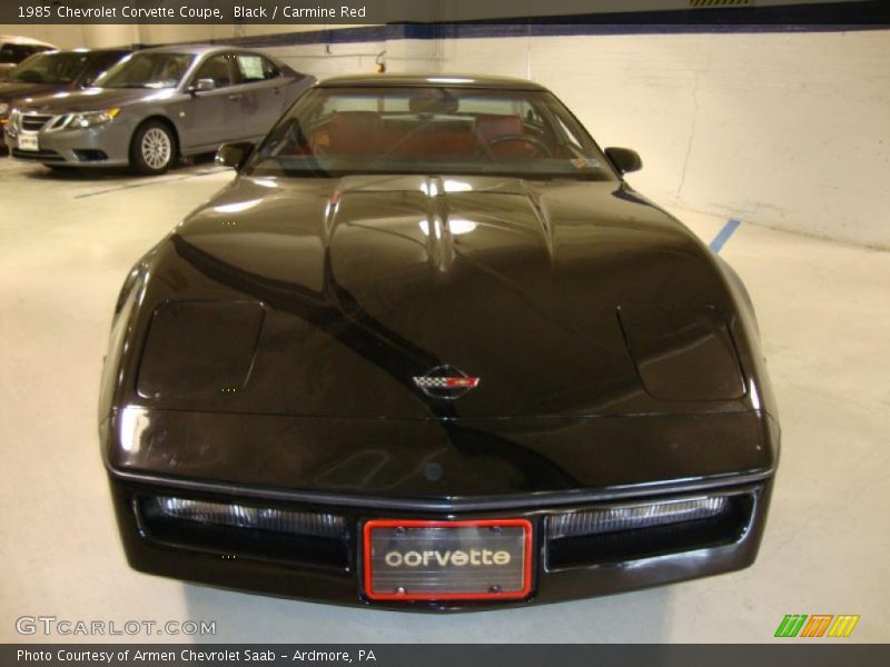 Black / Carmine Red 1985 Chevrolet Corvette Coupe