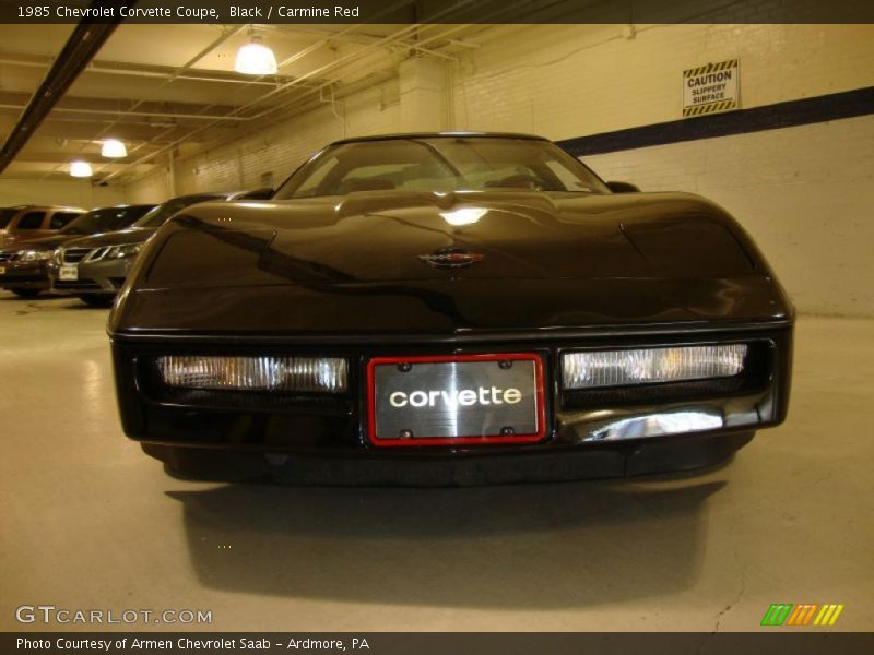 Black / Carmine Red 1985 Chevrolet Corvette Coupe
