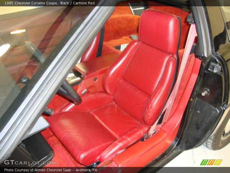  1985 Corvette Coupe Carmine Red Interior