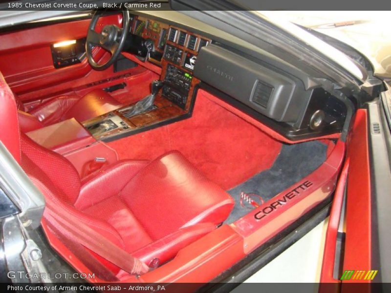  1985 Corvette Coupe Carmine Red Interior