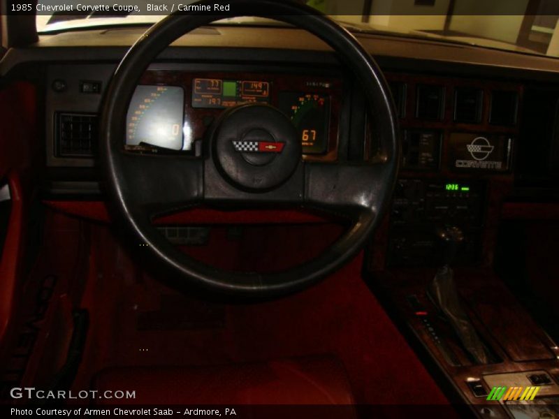 Black / Carmine Red 1985 Chevrolet Corvette Coupe