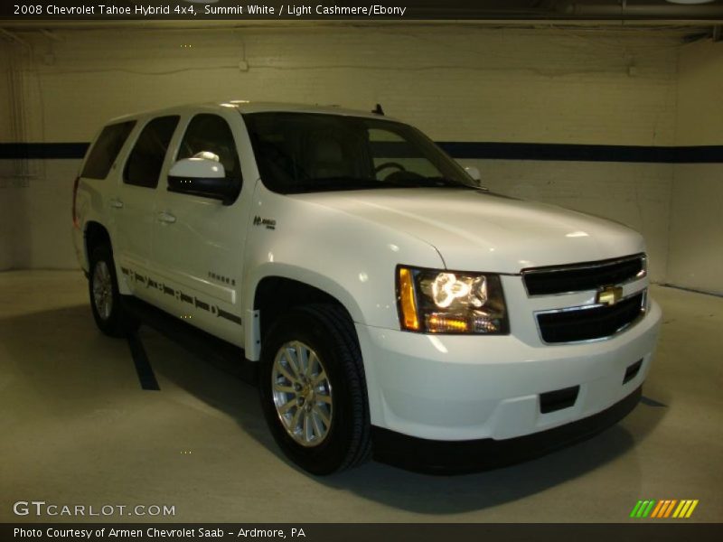 Summit White / Light Cashmere/Ebony 2008 Chevrolet Tahoe Hybrid 4x4