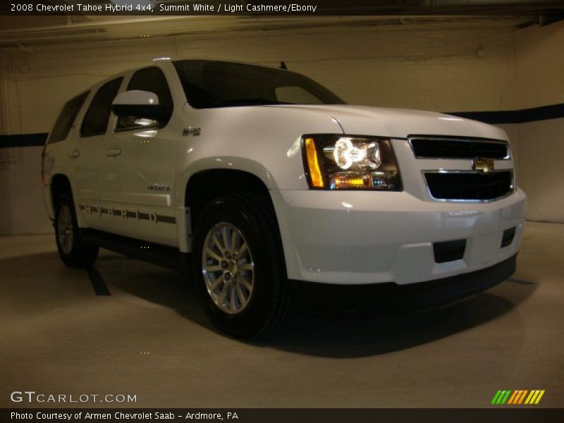 Summit White / Light Cashmere/Ebony 2008 Chevrolet Tahoe Hybrid 4x4