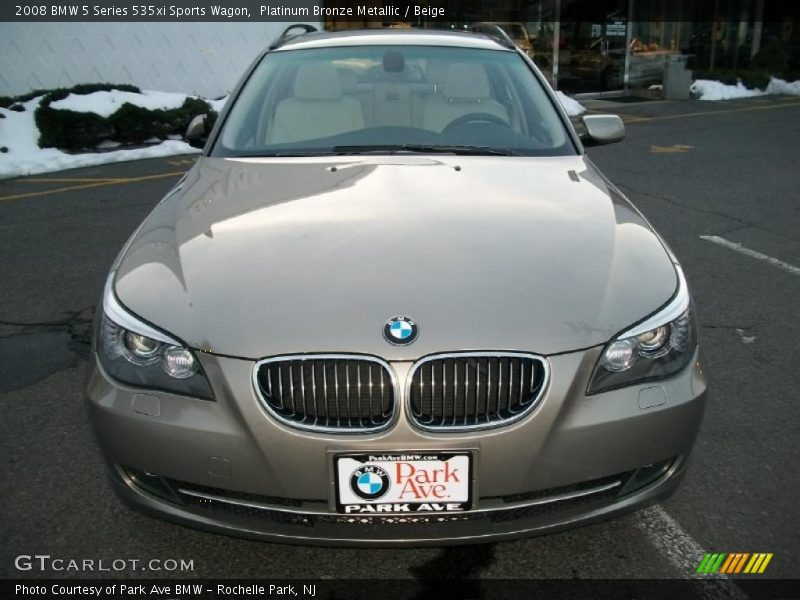 Platinum Bronze Metallic / Beige 2008 BMW 5 Series 535xi Sports Wagon