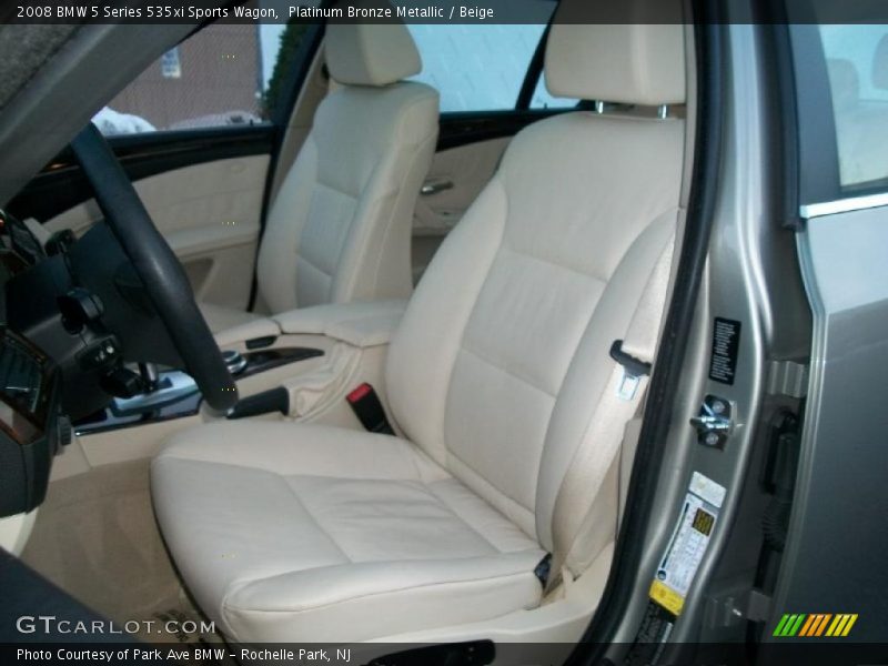 Platinum Bronze Metallic / Beige 2008 BMW 5 Series 535xi Sports Wagon