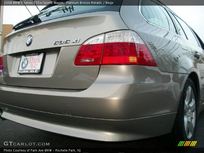Platinum Bronze Metallic / Beige 2008 BMW 5 Series 535xi Sports Wagon