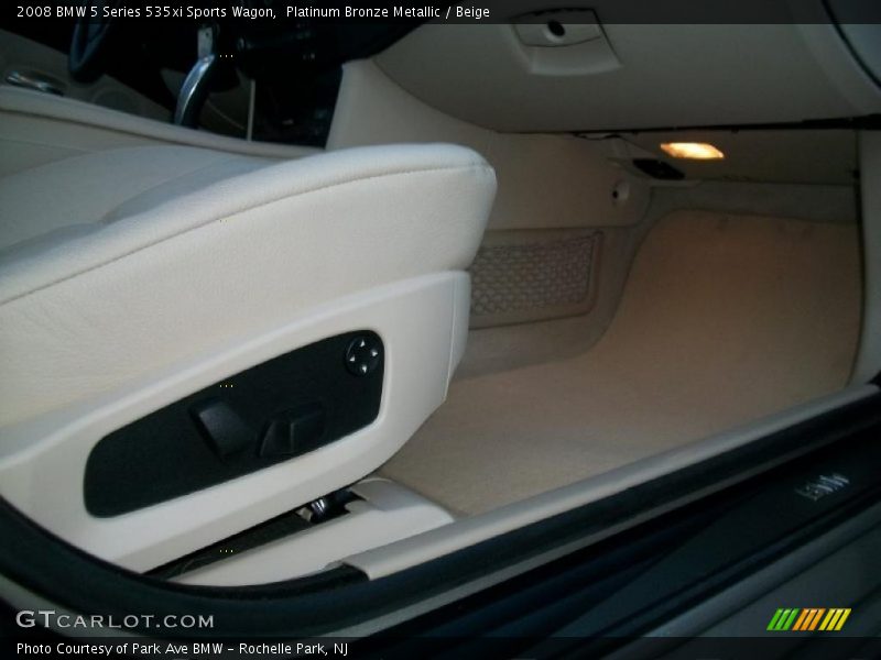 Platinum Bronze Metallic / Beige 2008 BMW 5 Series 535xi Sports Wagon