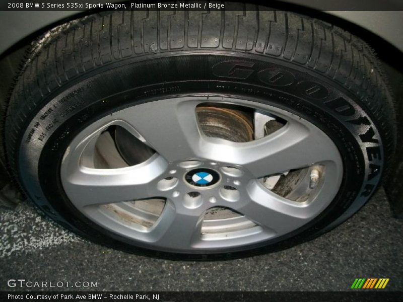 Platinum Bronze Metallic / Beige 2008 BMW 5 Series 535xi Sports Wagon