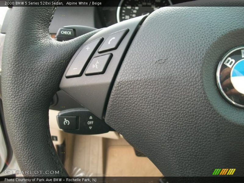 Alpine White / Beige 2008 BMW 5 Series 528xi Sedan