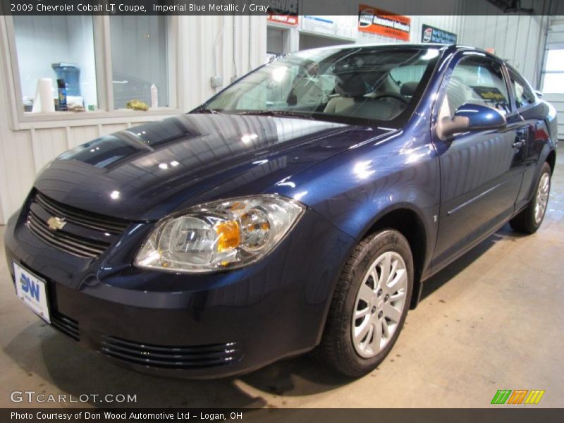 Imperial Blue Metallic / Gray 2009 Chevrolet Cobalt LT Coupe