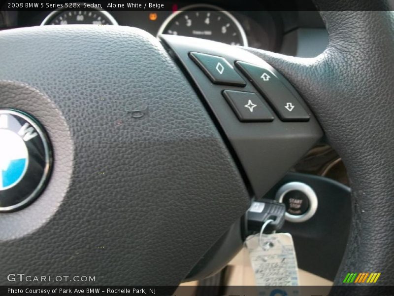 Alpine White / Beige 2008 BMW 5 Series 528xi Sedan