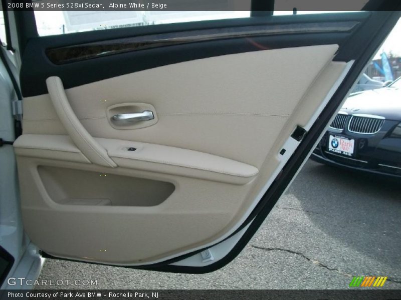 Alpine White / Beige 2008 BMW 5 Series 528xi Sedan