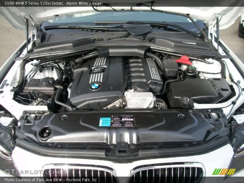 Alpine White / Beige 2008 BMW 5 Series 528xi Sedan