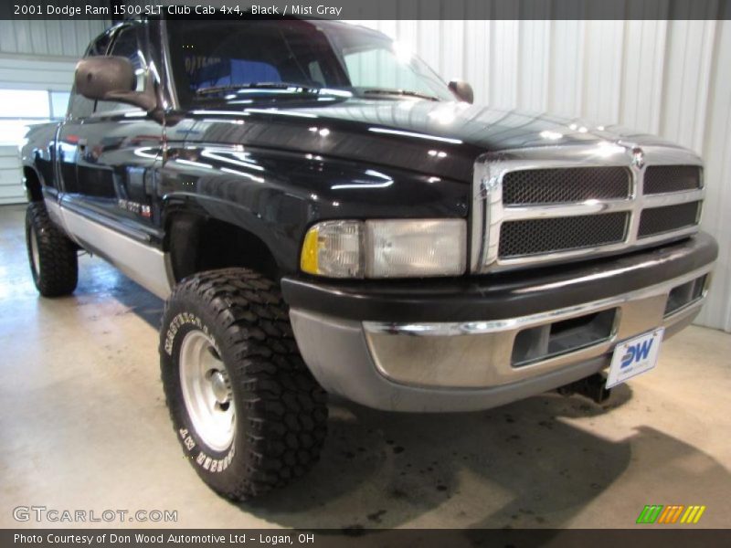 Black / Mist Gray 2001 Dodge Ram 1500 SLT Club Cab 4x4