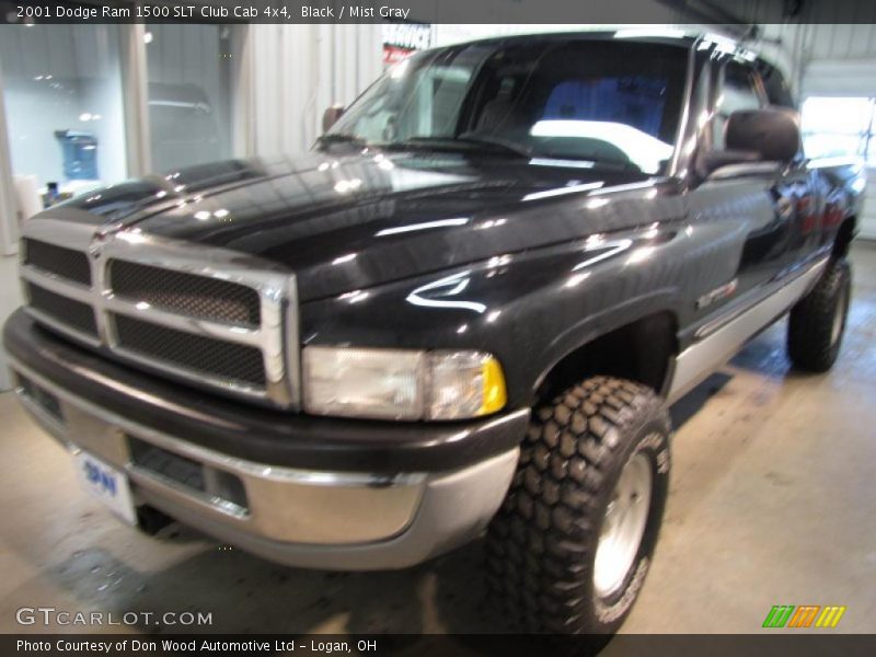 Black / Mist Gray 2001 Dodge Ram 1500 SLT Club Cab 4x4