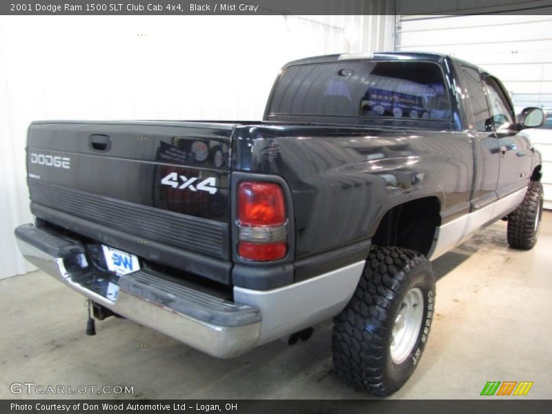 Black / Mist Gray 2001 Dodge Ram 1500 SLT Club Cab 4x4