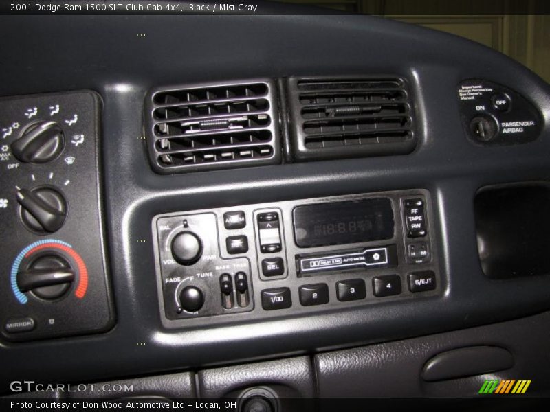 Black / Mist Gray 2001 Dodge Ram 1500 SLT Club Cab 4x4