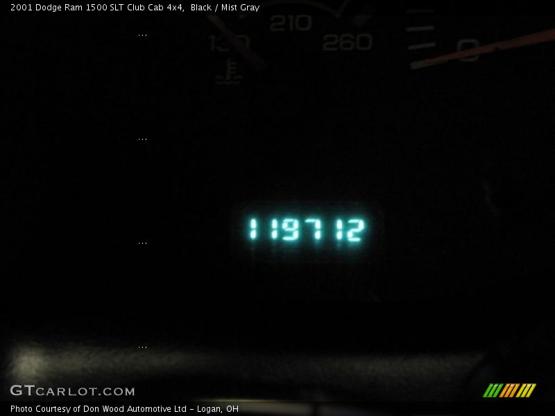 Black / Mist Gray 2001 Dodge Ram 1500 SLT Club Cab 4x4