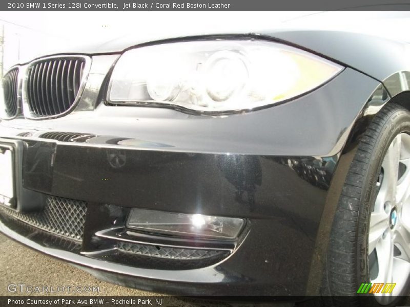 Jet Black / Coral Red Boston Leather 2010 BMW 1 Series 128i Convertible