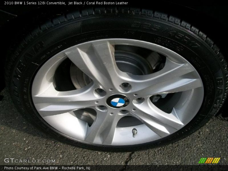 Jet Black / Coral Red Boston Leather 2010 BMW 1 Series 128i Convertible