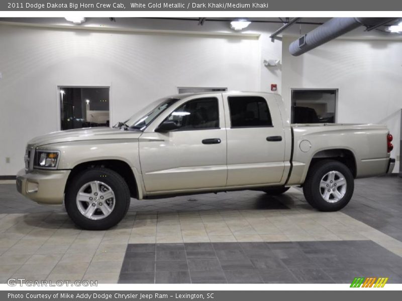 White Gold Metallic / Dark Khaki/Medium Khaki 2011 Dodge Dakota Big Horn Crew Cab
