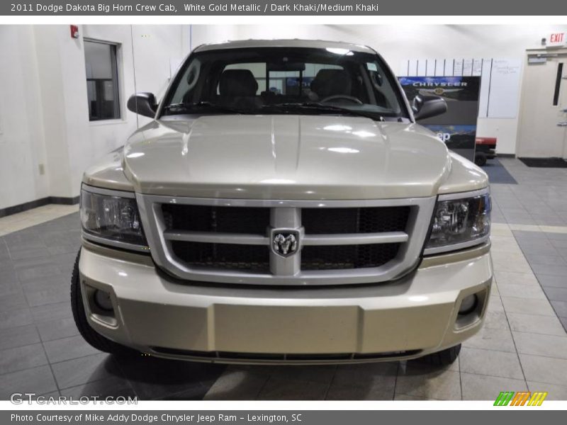White Gold Metallic / Dark Khaki/Medium Khaki 2011 Dodge Dakota Big Horn Crew Cab