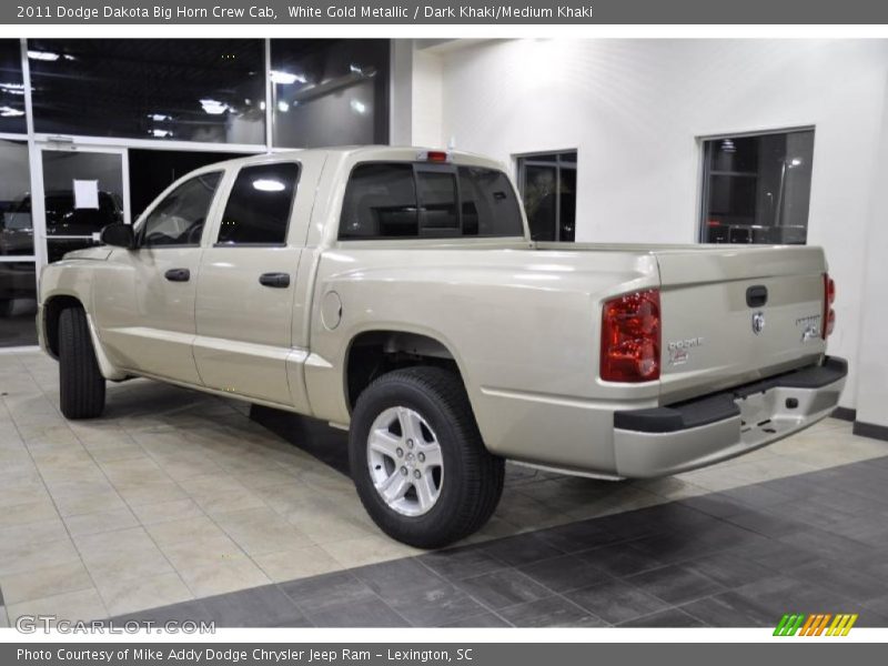 White Gold Metallic / Dark Khaki/Medium Khaki 2011 Dodge Dakota Big Horn Crew Cab