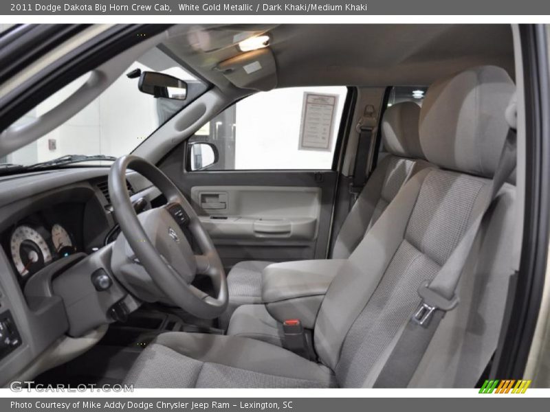 White Gold Metallic / Dark Khaki/Medium Khaki 2011 Dodge Dakota Big Horn Crew Cab