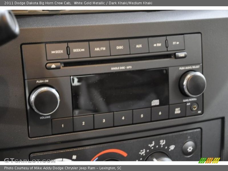 White Gold Metallic / Dark Khaki/Medium Khaki 2011 Dodge Dakota Big Horn Crew Cab