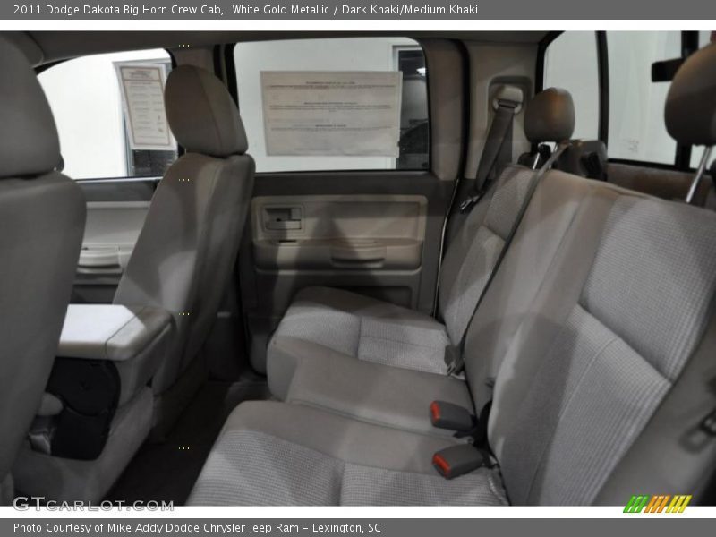 White Gold Metallic / Dark Khaki/Medium Khaki 2011 Dodge Dakota Big Horn Crew Cab