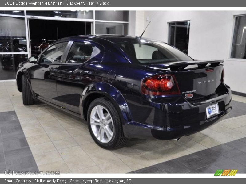 Blackberry Pearl / Black 2011 Dodge Avenger Mainstreet
