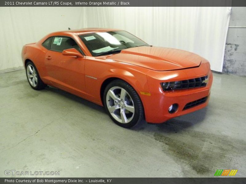 Inferno Orange Metallic / Black 2011 Chevrolet Camaro LT/RS Coupe