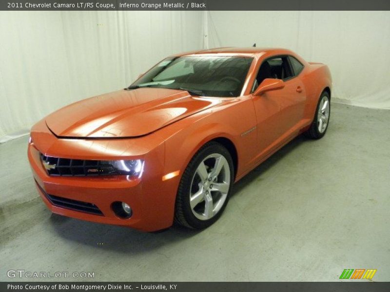 Inferno Orange Metallic / Black 2011 Chevrolet Camaro LT/RS Coupe