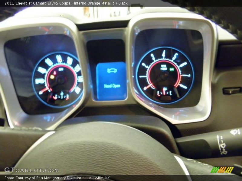 Inferno Orange Metallic / Black 2011 Chevrolet Camaro LT/RS Coupe
